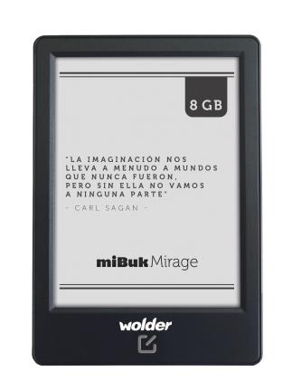 Wolder Mibuk Mirage 6 8gb E Ink Luz Frontal Negro
